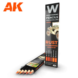 AK Weathering Pencil Set- Rust and Streaking