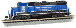 N EMD GP38-2 Sound and DCC General American Marks Co. #2103 (GATX Locomotive Group; black, blue, white)
