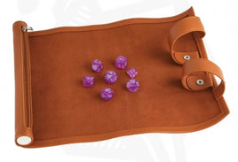Leather Brown Rolling Dice Scroll
