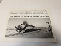 1981 "Steam On The Southern Pacific" Calendar