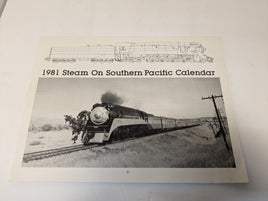 1981 "Steam On The Southern Pacific" Calendar