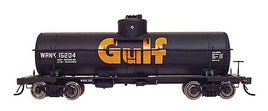 ACF Type 27 Riveted 10,000-Gallon Tank Car - Ready to Run -- Gulf Oil Corp. (black, large orange Gulf logo)