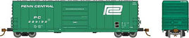 HO Evans X72A Boxcar Ready to Run Penn Central (Jade Green, white, Large Logo)