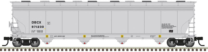 BASF DBCX 971230 (gray, black) ACF 5800 4-Bay Plastics Covered Hopper ...