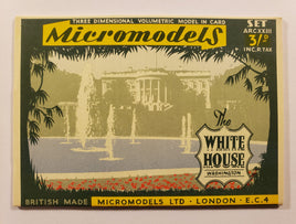 Micromodels The White House Card Stock Model