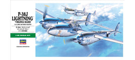 P-38J Lightning “Virginia Marie” (1/48th Scale) Plastic Military Aircraft Military Model Kit
