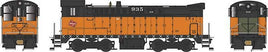 HO Baldwin DS 4-4-1000 - Standard DC - Executive Line -- Milwaukee Road 935 (1959 Renumbering, orange, black, Top Railings)