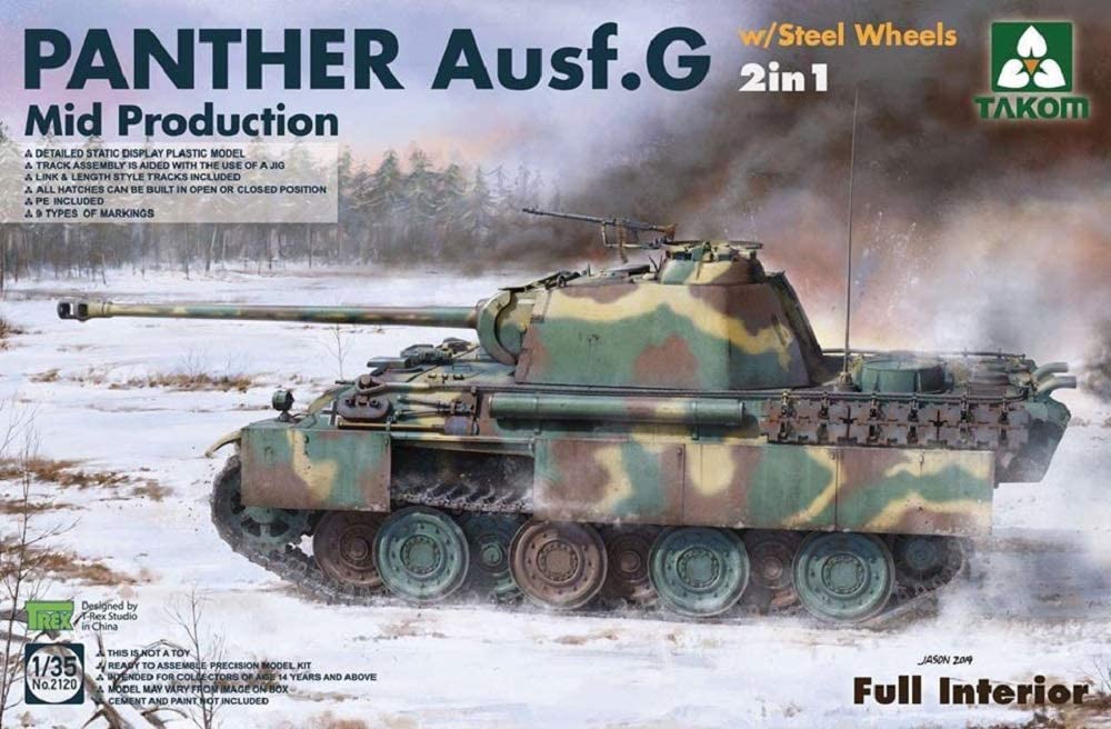 Panther G Mid-Production with Steel Roadwheels and Interior (1/35