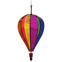 Rainbow Glitter 6 Panel Hot Air Balloon Spinner