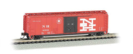 New Haven (red, black, white, Large NH) 50' Plug Door Box Car N Scale