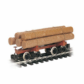 Skeleton Log Car with Logs (Undecorated) G Scale
