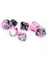 Gemini Polyhedral Black-Pink/White 7-Die Set