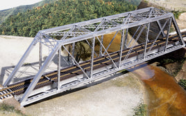 150' Through-Truss Bridge With Gussested Girders Kit HO Scale