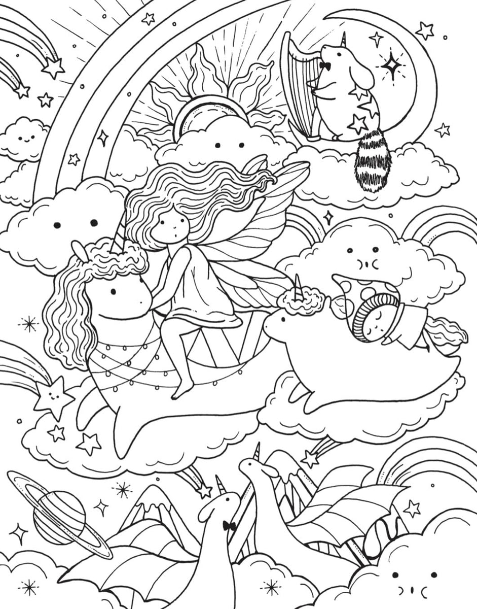 A Million Magical Creatures Enchanting Characters To Color Coloring B a-million-magical-creatures-enchanting-characters-to-color-coloring-b