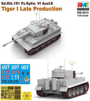 Tiger I Late (1/35 Scale) Military Model Kit