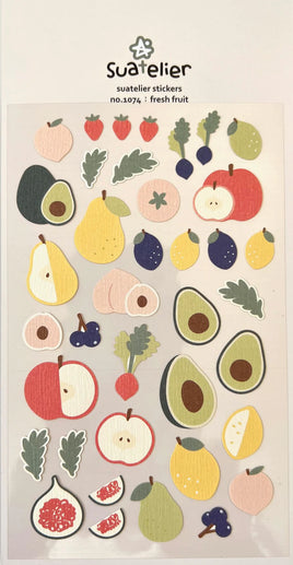 Fresh Fruit Flat Stickers