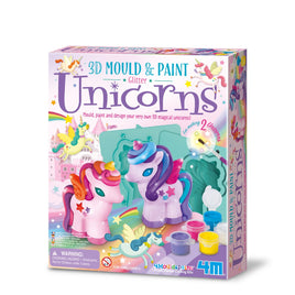 3D Mould and Paint Unicorns Kit