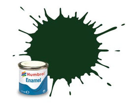 #195 Dark Green Satin Enamel Paint 14mL / .45 oz