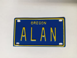 Name License Plate