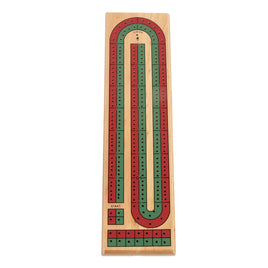 2-Track Cribbage Board: Color