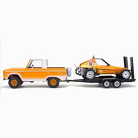 Ford Bronco Half Cab with Dune Buggy & Trailer (1/25th Scale) Plastic Vehicle Model Kits
