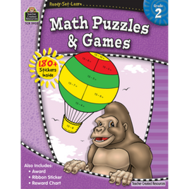 Math Puzzles and Games, Grade 2