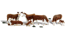 Hereford Cows HO Scale