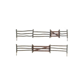 Log Fence - Kit with Gates, Hinges & Planter Pins