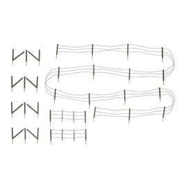 Barbed Wire Fence Kit with Gates, Hinges & Planter Pins