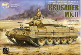 British Cruiser Tank Mk.VI Crusader Mk.II (1/35th Scale) Military Model Kit