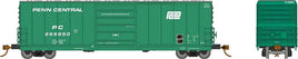 HO Evans X72A Boxcar - Ready to Run -- Penn Central (Jade Green, White, Small Logo)