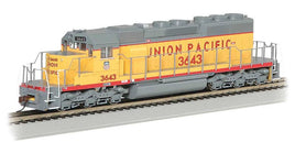 HO EMD SD40-2 - Standard DC -- Union Pacific #3643 (Armour Yellow, gray)