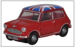 Austin Mini - Assembled -- Red with Union Jack Roof