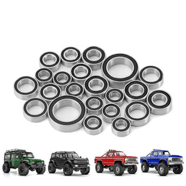 INJORA Sealed Steel Bearing Kit (22 pcs) for 1/18 TRX4M (4M-03) INJTRX4M-03BK