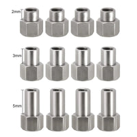 INJORA 4PCS 2/3/5mm M2 Long Nuts for 1/24 SCX24 AX24 INJWH-22