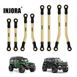 INJORA 8PCS Brass High Clearance Links Set for 1/18 TRX4M Defender Bronco INJ4M-20