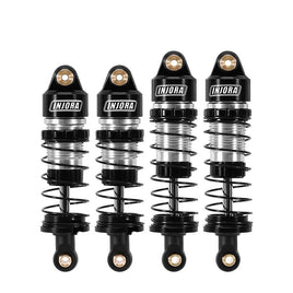 INJORA 4PCS Aluminum Oil Shocks for Losi 1/24 Micro-B 1/28 Micro-T INJLOS-07BS
