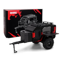 INJORA Off-Road Camping Trailer for 1/18 1/24 RC Crawlers TRX4M SCX24 INJDG-TC10