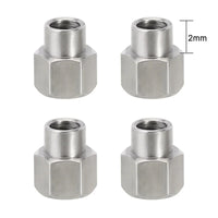 INJORA 4PCS 2/3/4.5mm M2.5 Long Nuts for 1/18 TRX4M INJWH-23