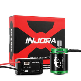INJORA MBL32-NANO Brushless ESC & 1621 Green Viper Motor 4300KV for 1/30 SCX30 INJMBL32-NANO-INM24