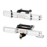 INJORA CNC Aluminum Front Rear Bumper with Dual Exhaust for 1/18 TRX4M High Trail F150 INJ4M-95FR
