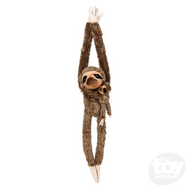 Adventure Planet Hanging Mom And Baby Sloth 28 Inch Plush Figure