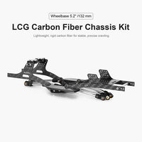 INJORA Carbon Fiber LCG Chassis Kit for 1/24 SCX24, 132mm Wheelbase, 12° Skid Angle INJINC-24S-C