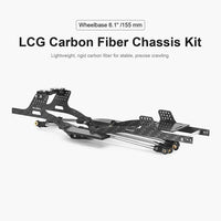 INJORA Carbon Fiber LCG Chassis Kit for 1/24 SCX24, 155mm Wheelbase, 12° Skid Angle INJINC-24L-C