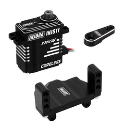 INJORA INJS11 High Voltage Coreless Servo with Mount & Horn for 1/18 HPI Venture18 INJINJS11-VEN-M