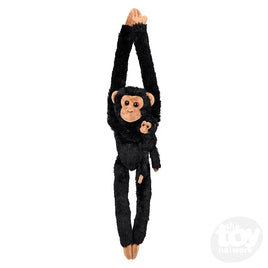 Adventure Planet Hanging Mom And Baby Chimpanzee 28 Inch Plush Figure