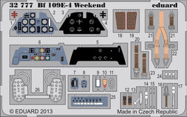 Weekend Edition Bf 109 E-4 Interior Detail Kit