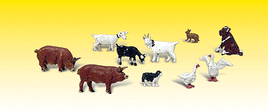 Scenic Accents(R) Animal Figurines Barnyard Animals (10 Pack)