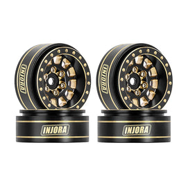 INJORA 1.0 Plus Brass -3.75mm Offset Wheels for Micro Crawlers (W1101) INJYQW-1101BK