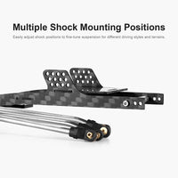 INJORA Carbon Fiber LCG Chassis Kit for 1/24 SCX24, 155mm Wheelbase, 12° Skid Angle INJINC-24L-C